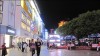 Chunxi Road at night in Chengdu, China, photo by Johnnie